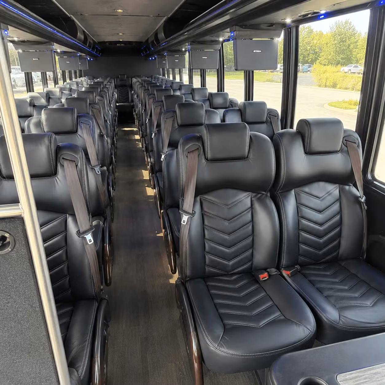 28 passenger minibus interior