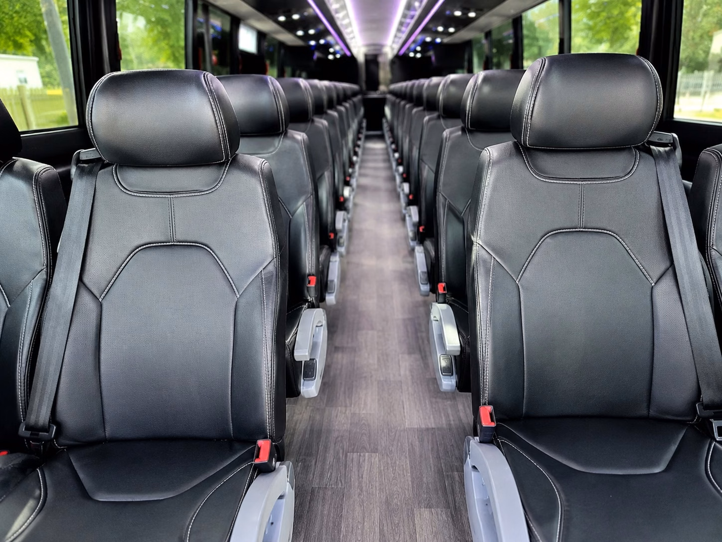 moreno valley charter bus rental interior